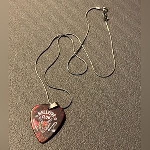 Stranger Things, Eddie Munson, guitar pic necklace